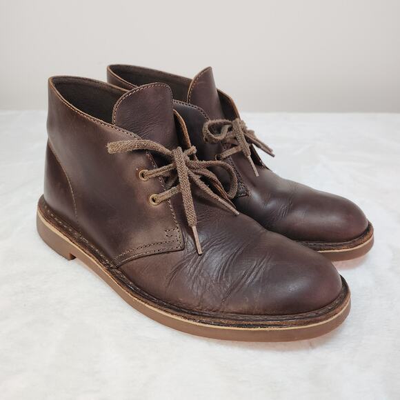 Clarks Men’s Desert Chukka Boots 8.5 Brown Leather Weathered Retro Heritage main image 6